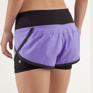 Lululemon Run: Speed Squad Short Power Purple / Black